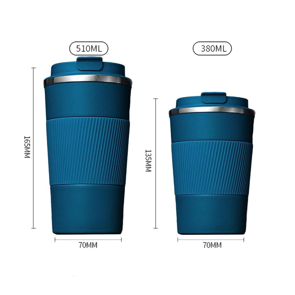 Portable Travel Heating Mug, Mini Electric Cup, 55℃ / 80℃ / 100℃ Optional,  304 Stainless Steel Liner Kettle, 12 Hours Insulation Function, 300W 350 ml