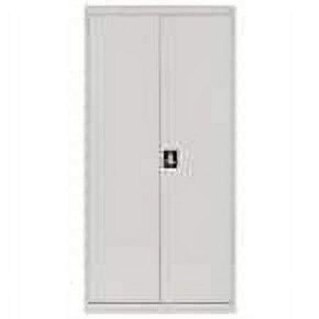 Sandusky Elite Series Steel Freestanding Garage Cabinet in Dove Gray (36 in. W x 72 in. H x 18 in. D)