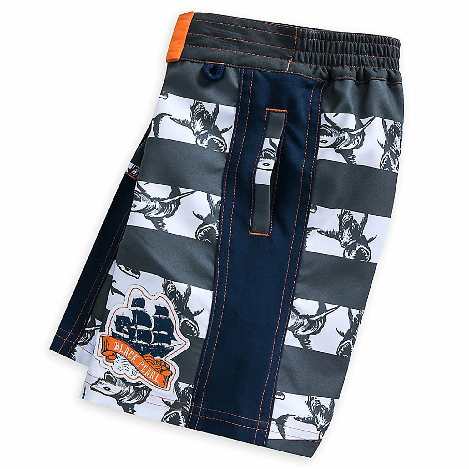 Disney Store Pirates of the Caribbean Swim Trunks Shorts Boy Size 5/6
