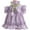 Purple, variant on HQREA Cute Ruffles Dog Dress with Bow & Ring Pet Skirt Summer Spring Clothes for Small Dogs Cats