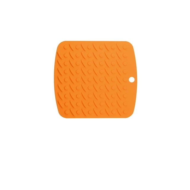 Inteprter Alfombrilla de silicona cuadrada Alfombrilla antideslizante resistente al calor Alfombrillas de Naranja Mostrada Naranja Inteprter HA059650-03