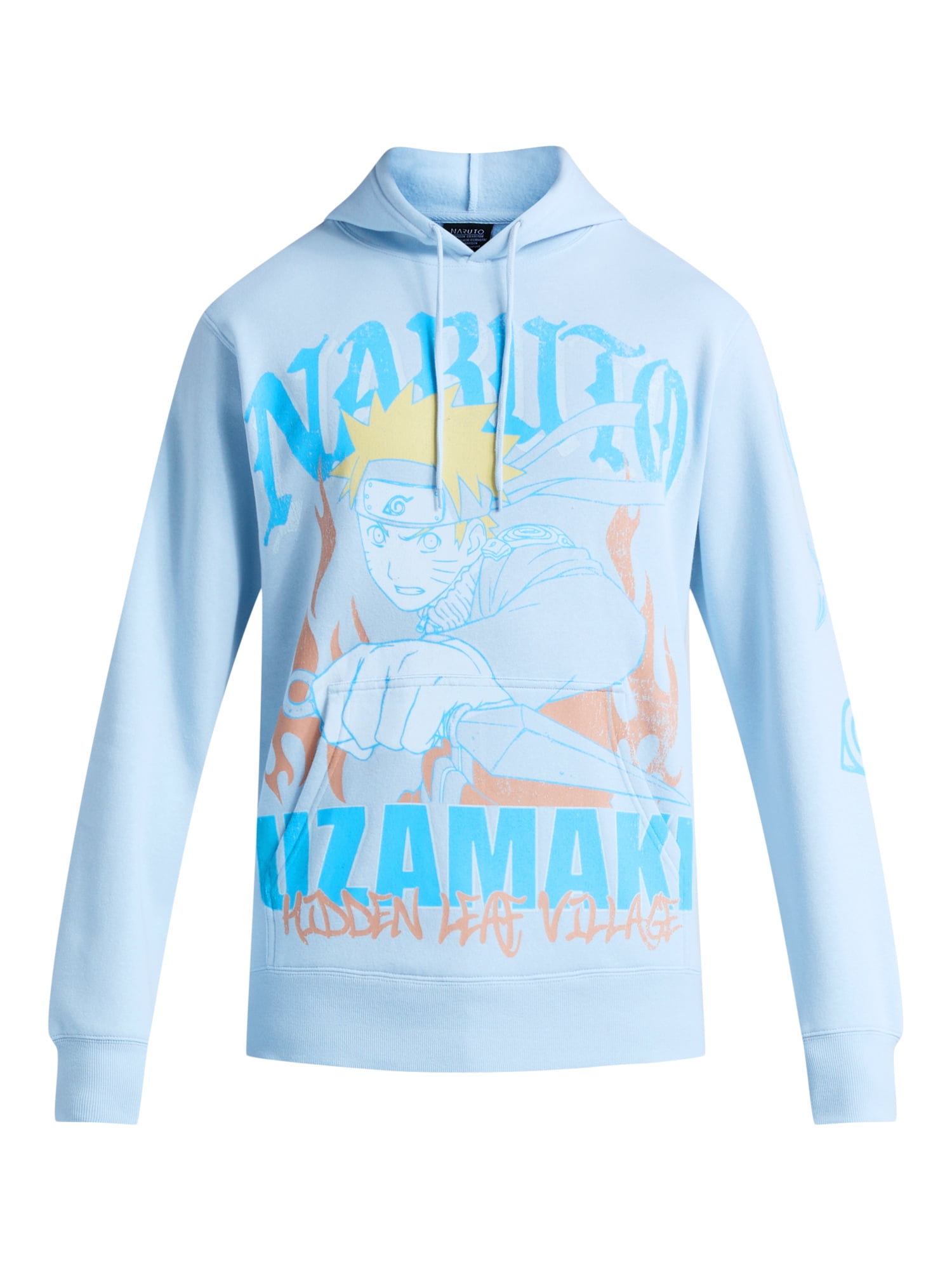 Naruto Men's & Big Men's Graphic Hoodie with Long Sleeves, Sizes XS-3XL