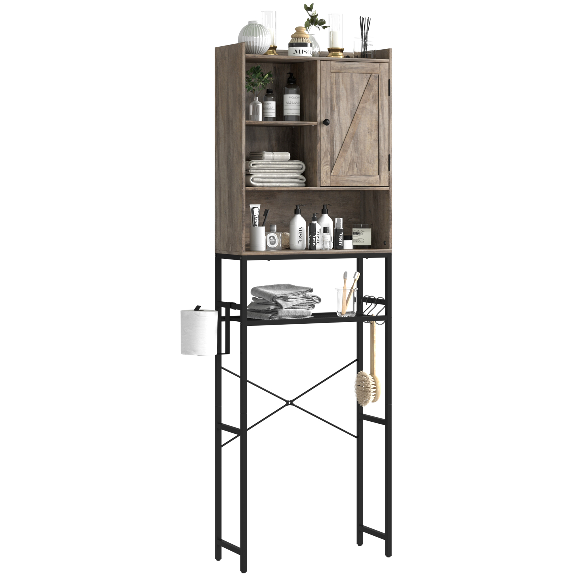 Over The Toilet Storage 4Tier Bathroom Organizer Shelves