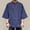 Blue, variant on Men's Cotton Linen Shirt Tang Suit Shirt 3/4 Sleeve Traditional Kung Fu Uniform Chinese Frog Buttons Lightweight Jacket Summer Blue