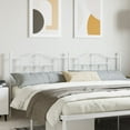thumbnail image 1 of vidaXL Metal Headboard White 193 cm, 1 of 4