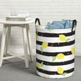 thumbnail image 5 of Goofa Lemon Printed Circular Hamper,Laundry Basket with Handles,Storage Baskets Foldable,Large Capacity Laundry Hamper-, 5 of 8