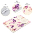 thumbnail image 4 of Kitchen Drying Mat 16x18In Drying Dish Mat Dish Drying Mats Kitchen Countertop Multi-Function Drain Drying Mat Kitchen Table Beautiful Purple Butterfly, 4 of 8
