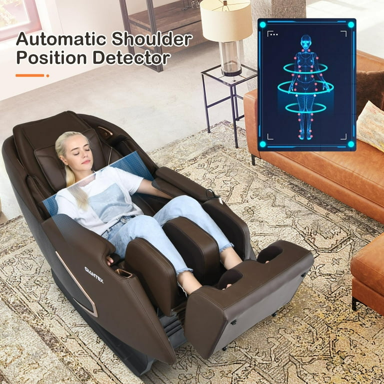 Giantex Full Body Massage Chair, Sl Track Massage Recliner Chair Zero  Gravity with Patented Pop-up Hand Massager, Air Pressure Massage Back  Heater