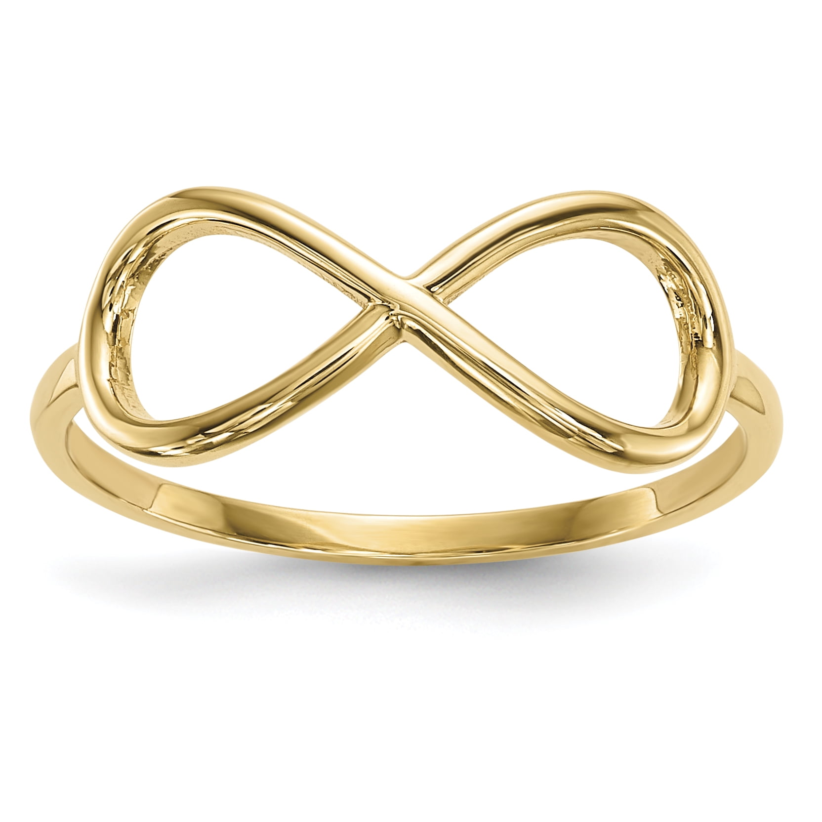 14K Yellow Gold Gold Polished Infinity Ring