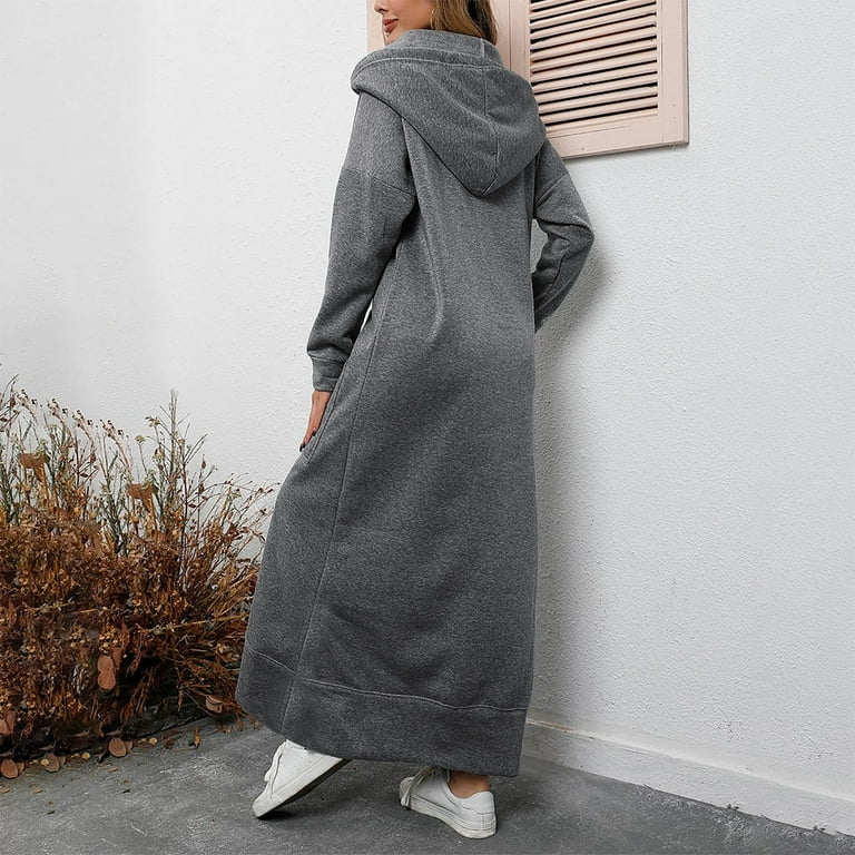 knee length dresses for ladies The Hoodie Dress