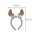 thumbnail image 2 of Christmas Gift Headbands, Brown Reindeer Antler Head Bopper, Head Topper for Christmas Parties Favors Supplies,Holiday Headbands Accessory, 2 of 6