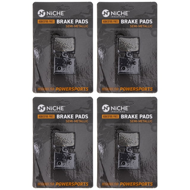 Niche Rear Brake Pad Set for KTM 85 200 Semi-Metallic Motorcycle 4 Pack 519-KPA2465D