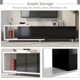 thumbnail image 3 of Harper & Bright Designs Modern TV Stand for 80+Inch TVs, Entertainment Center Media Console Storage Cabinet with 3 Drawers, Adjustable Feet and Open Shelf, Ideal for Living Room, Black, 3 of 13