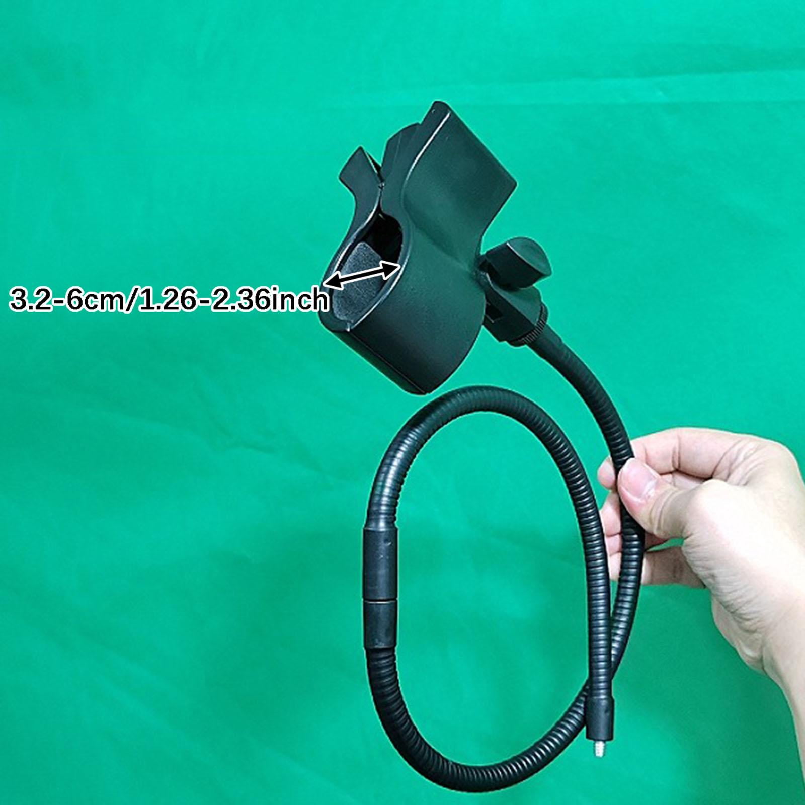 MERIGLARE Neck Mic Holder Handsfree Microphone Stand Mount Accessories Adjustable Clamp Lightweight pp Material Suitable for Classroom Performance Teacher Singer style B