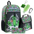 thumbnail image 1 of Set de mochila escolar infantil de Minecraft con bolsa de almuerzo y estuche para lápices, 1 of 9