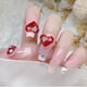 thumbnail image 3 of Adornos de corazón 3D para uñas, 10 piezas de diamantes de imitación de corazón de cristal para uñas, adornos para decoración de uñas, adornos con forma de corazón para uñas., 3 of 6