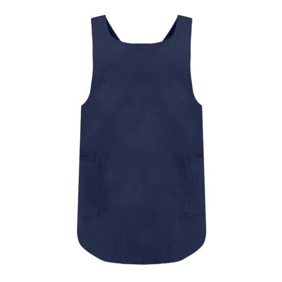 NESZZMIR Women Cotton Linen Cross Back Apron Japanese Housework Kitchen Wrap Pinafore NY