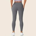 thumbnail image 4 of BELTNOV Women's Casual High Waist Yoga Pants Tummy Control Compression Leggings with Pockets for Gym Workout Gray, 4 of 5
