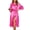 Hot Pink, variant on Women's Satin Silk Robe Comfy Kimono Bathrobe for Valentine Long Bridesmaids Wedding Party Loungewear Sleepwear S-XXL