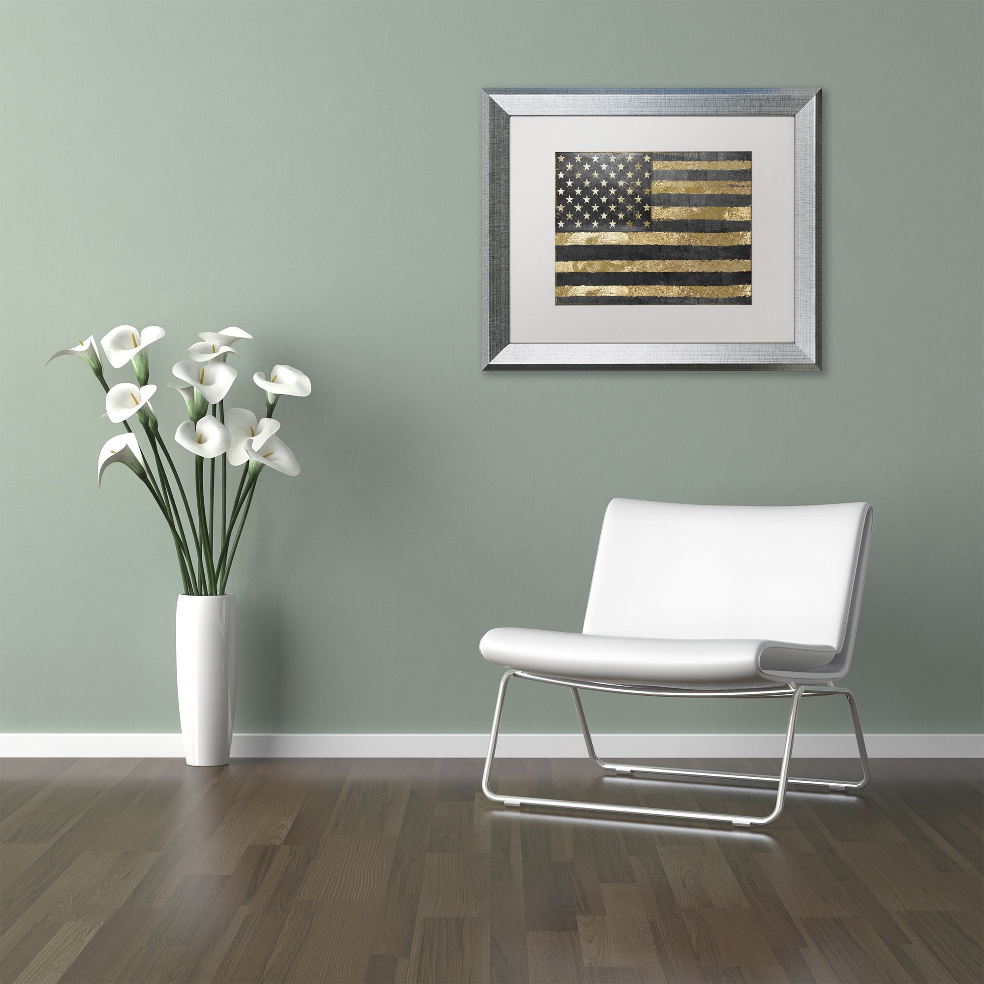 Trademark Fine Art "Dawns Early Light" Canvas Art by Color Bakery, White Matte, Silver Frame