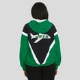 thumbnail image 5 of Women's WEAR by Erin Andrews Kelly Green/Black New York Jets Retro Crinkle Full-Zip Hoodie Windbreaker, 5 of 5