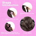 thumbnail image 4 of Juego de rizador de cabello con agarre automático, juego de rizador (morado claro 6,0 + 4,5 rosa + 3,6 azul) * 6 juegos + 12 pinzas de plástico, 4 of 5