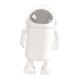 thumbnail image 3 of Papelera con forma de astronauta, con tapa deslizante, resistente y bonita Blanco, 3 of 8