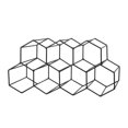 thumbnail image 2 of Fithood Black 9 Bottle Metal Wine Rack for Tabletop or Countertop, 2 of 5