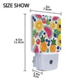 thumbnail image 4 of Summer Tropical Fruits Night Light 2 Pack LED Nightlight Plug into Wall Dusk to Dawn Sensor Soft White, 4 of 7