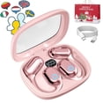 thumbnail image 1 of Vylaras Earbuds, Vylaras AI Translator Earbuds, Vylaras Earbuds Translate, 2025 New AI Headphones Language Translation, 144 Language High Accuracy Two Way Earbuds, Ear Buds Translators (Pink), 1 of 7