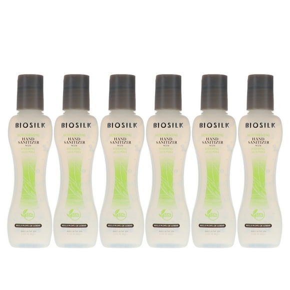 Biosilk Aloe Vera desinfectante para manos 2.2 oz 6 paquete BioSilk Biosilk Aloe Vera desinfectante para manos 2.2 oz 6 paquete