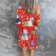 thumbnail image 3 of Abrigo de camisa con frente abierto, blusa informal de Halloween con estampado de Navidad suave y manga larga con un solo pecho para mujer tipo 7 XL, 3 of 5