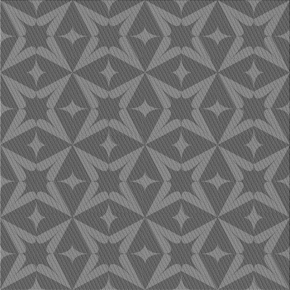 Ahgly Company Indoor Square Patterned Gray Dolphin Gray Area Rugs, 7' Square