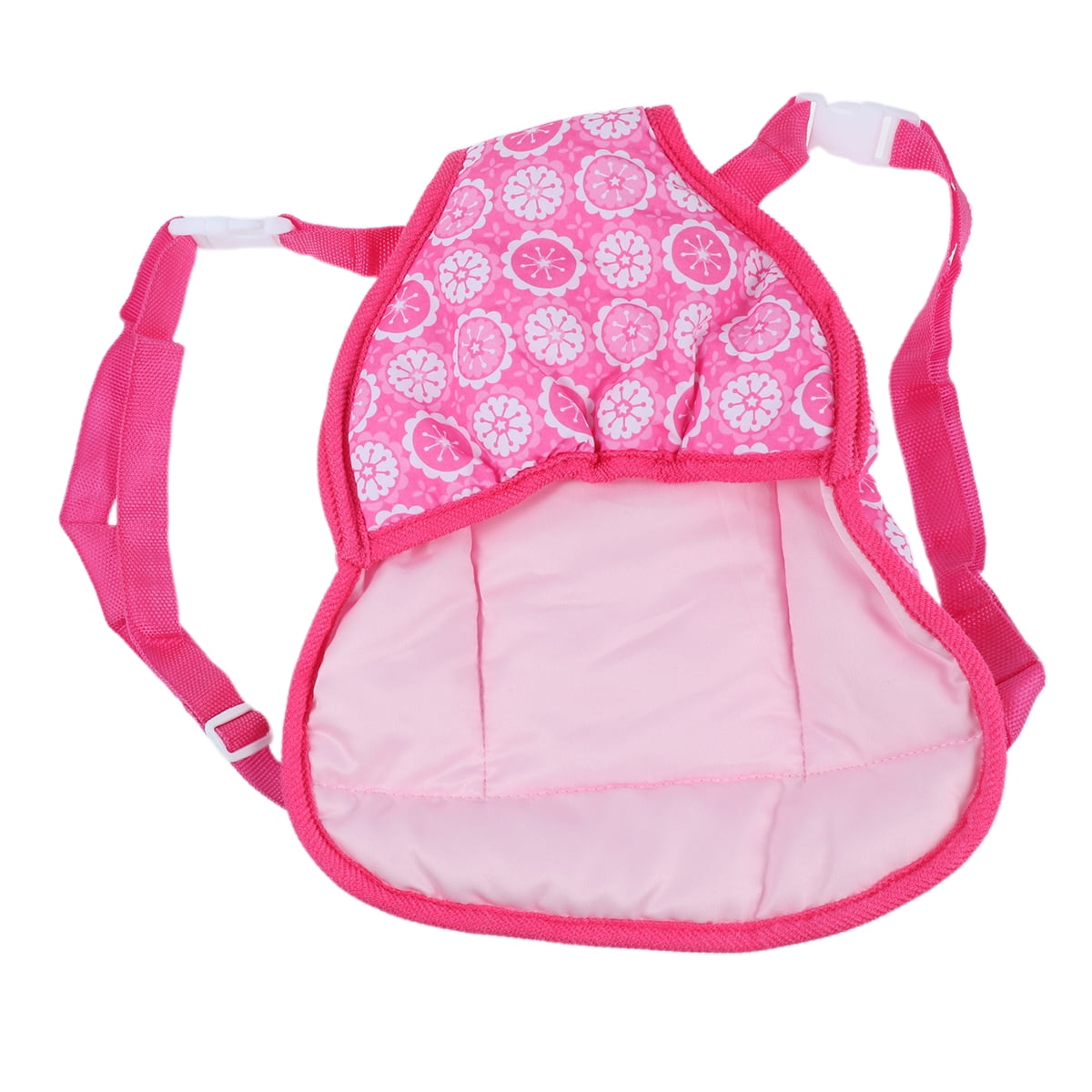 SharkTRUE Etereauty Doll Carrier Sling Front Baby Bags Carrying Backpack Storage Accessories Wrap Portable Pink