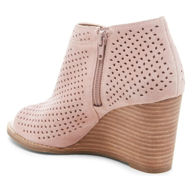 Women s Lucky Brand Jazley Synthetic Wedge Bootie Walmart
