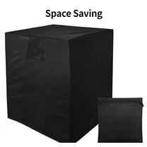 Windproof and Snowproof AC Unit Cover for Outside Units, Fits 24 X 24 X 30 in, Includes Storage Bag, Durable Weather-Resistant Cover That Protects Air Conditioner from Harsh Elements, Black, 1pcs