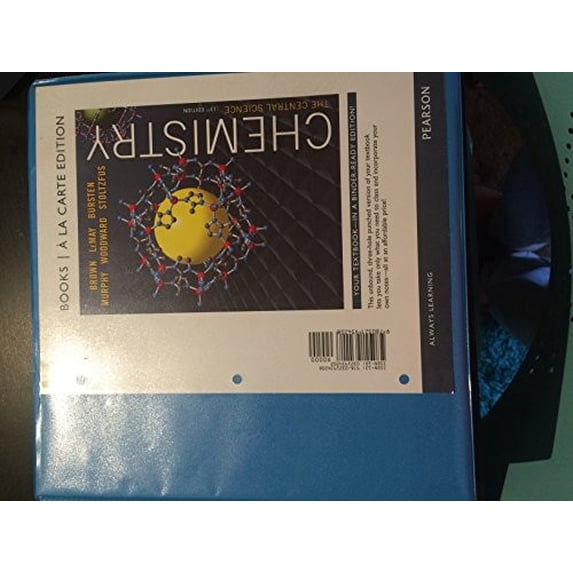 Pre-Owned Chemistry: The Central Science, Books a la Carte Edition (13th Edition), 9780321934208, 0321934202, Paperback, 13 edition