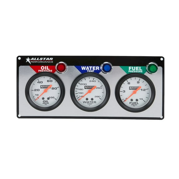 Allstar Performance 3 Gauge Panel ALL OP/WT/FP