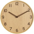 thumbnail image 1 of Reloj colgante de pared, reloj colgante de madera, reloj de pared, reloj de pared silencioso, decoración para sala de estar, 1 of 7