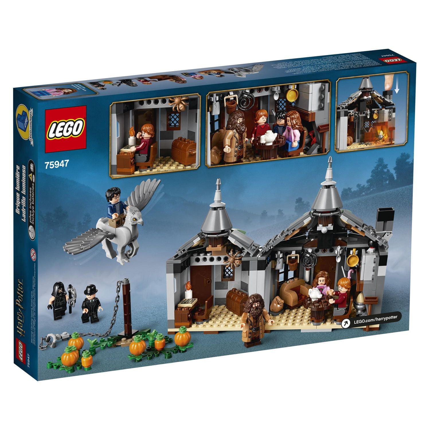 LEGO Harry Potter and the Prisoner of Azkaban Hagrid’s Hut: Buckbeak’s Rescue 75947 Toy Building Kit (496 Piece)