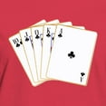 thumbnail image 3 of CafePress - Ace Clubs Flush T Shirt - Women's Traditional Fit Dark T-Shirt, 3 of 4