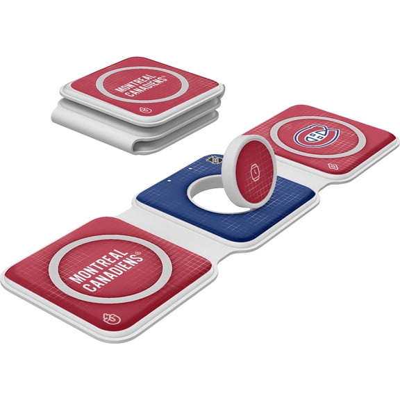 Keyscaper Montreal Canadiens 3-in-1 Foldable Charger