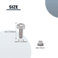thumbnail image 6 of 50 Sets M6 Square Hole Hardware Cage Nuts&Mounting Screws Washers for Server Rack and Cabinet(M6 X 20Mm)(Screw+Washer+Cage Nut),50* M6 cage nut 50* M6*20mm screw,silver, 6 of 8