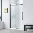 thumbnail image 6 of OVE Decors Bel Soft-Close Matte Black 2-Piece 48" Base/Door Rectangular Alcove Shower Kit, 6 of 22