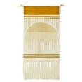 thumbnail image 1 of Tapiz bohemio de algodón con borlas para colgar en la pared, decoración para habitación infantil, apartamento, dormitorio, hogar, manualidades Sol amarillo, 1 of 9