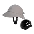 thumbnail image 4 of Sombrero de pescador para hombre y mujer, gorra de pesca, visera para el sol, correa ajustable para la barbilla, sombrero para el sol Gris con concha, 4 of 9