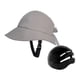 thumbnail image 4 of Sombrero de pescador para mujer, con correa ajustable para la barbilla, para playa, cómodo para el sol. Gris con concha, 4 of 9