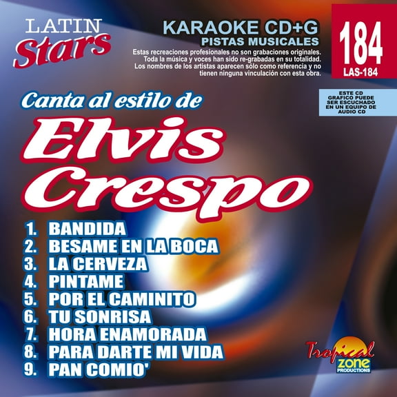 Karaoke Latin Stars 184 Elvis Crespo
