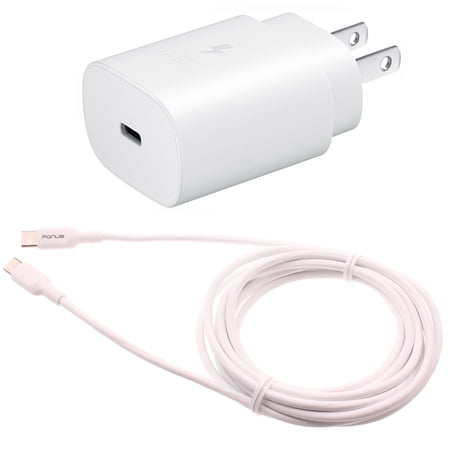 25W Fast Home Charger Compatible With Motorola Moto G Power 5G (2020 2021 2022 2023 2024 2025 2026) - PD Type-C 6ft USB-C Cable Quick Power Adapter