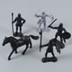 thumbnail image 4 of 28 piezas de juguete de soldado de plástico divertido, modelo de soldado y jinete para niños (12 piezas de soldados, 8 piezas de tropas y caballos, 8 piezas de caballería), 4 of 7